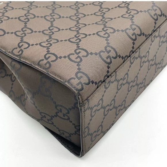 Authentic Gucci GG Canvas Brown Tote Bag with bamboo handles ECU COA included - Picture 8 of 17